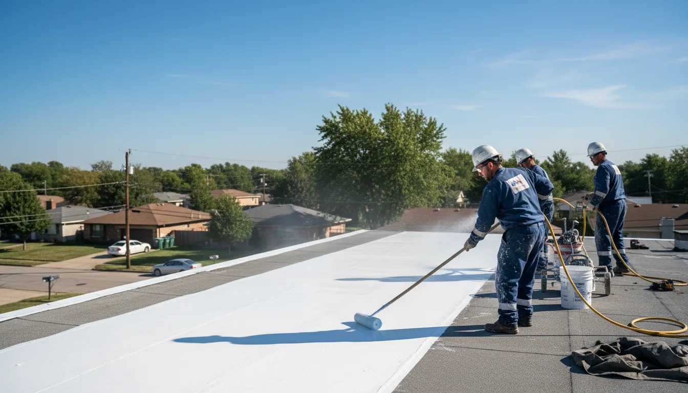 Commercial roof coating in Smithville, WV near me
